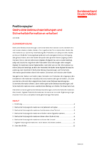 Positionspapier: Gedruckte Gebrauchsanleitungen und Sicherheitsinformationen erhalten!